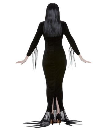 DISFRAZ DE MORTICIA ADDAMS