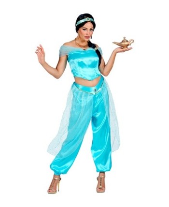 Aladdin Jasmine Princesa Disfraz Disfraz Carnavales Halloween Accesorios  Adultos Trajes A