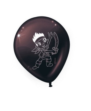 GLOBOS JAKE Y LOS PIRATAS 8 UNIDADES