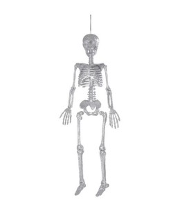 ESQUELETO PURPURINA PLATEADA