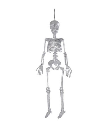 ESQUELETO PURPURINA PLATEADA