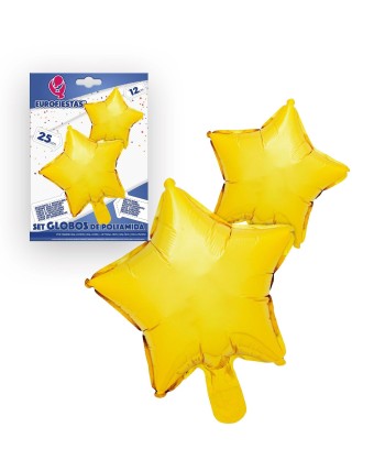 GLOBO ESTRELLA ORO 2 TAMAÑOS