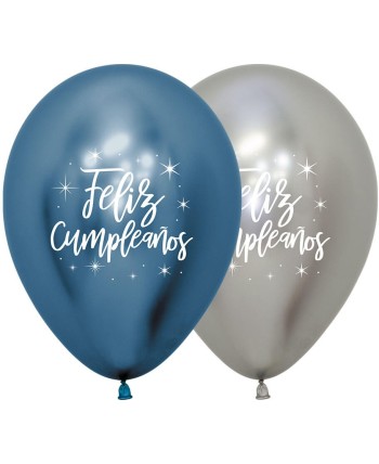 GLOBOS DE FELIZ CUMPLEAÑOS BRILLOS