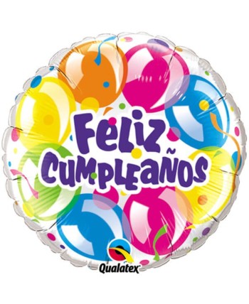 GLOBO DE HELIO FELIZ CUMPLEAÑOS GLOBOS