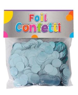CONFETTI ORO AZUL CLARO SATINADO