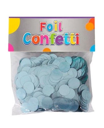 CONFETTI ORO AZUL CLARO SATINADO