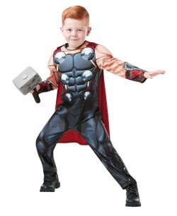 DISFRAZ DE THOR DELUXE CON MARTILLO PARA NIÑO