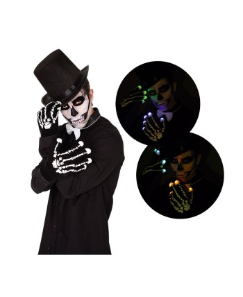GUANTES ESQUELETO CON LUZ