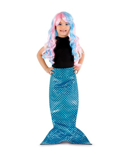 COLA DE SIRENA AZUL PARA NIÑA