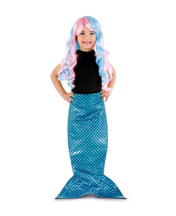 COLA DE SIRENA AZUL PARA NIÑA
