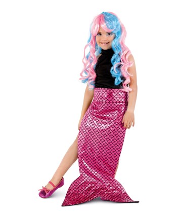 COLA DE SIRENA ROSA INFANTIL