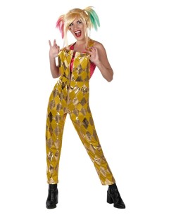 DISFRAZ DE HARLEY QUINN BIRDS OF PREY DORADO PARA MUJER