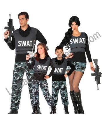 DISFRAZ GRUPO POLICIA SWAT