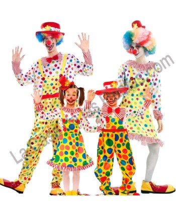 DISFRAZ GRUPO PAYASOS TOPOS