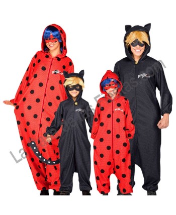 DISFRAZ GRUPO LADYBUG KIGURUMI