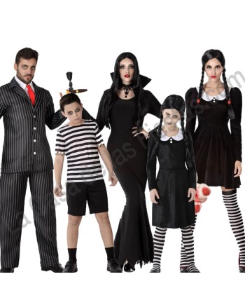 DISFRAZ GRUPO ADDAMS