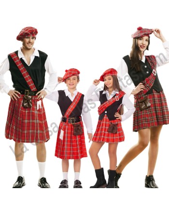 DISFRAZ GRUPO ESCOCESES FLECOS