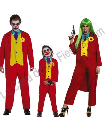 DISFRAZ GRUPO JOKER ROJO