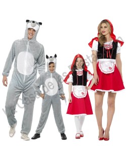 DISFRAZ GRUPO CAPERUCITA ROJA Y LOBO