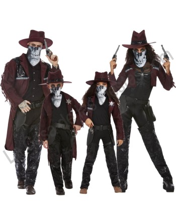 DISFRAZ GRUPO VAQUERO CALAVERA