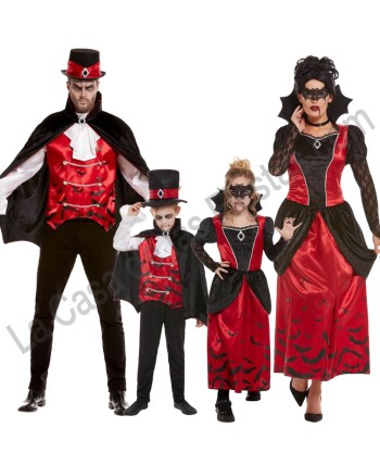 DISFRAZ GRUPO VAMPIROS MURCIELAGOS