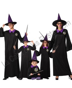 DISFRAZ GRUPO MAGOS MORADOS