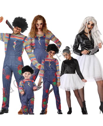 DISFRAZ GRUPO MUÑECOS POSEIDOS