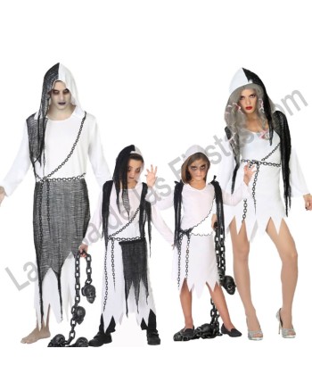 DISFRAZ GRUPO FANTASMAS CADENA