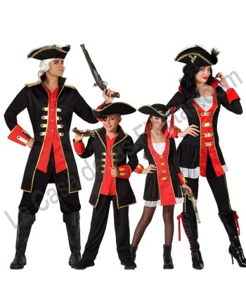 DISFRAZ GRUPO CORSARIOS NEGROS