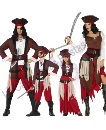 DISFRAZ GRUPO PIRATAS CHALECO