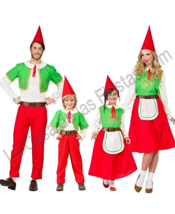 DISFRAZ GRUPO GNOMO CHALECO VERDE