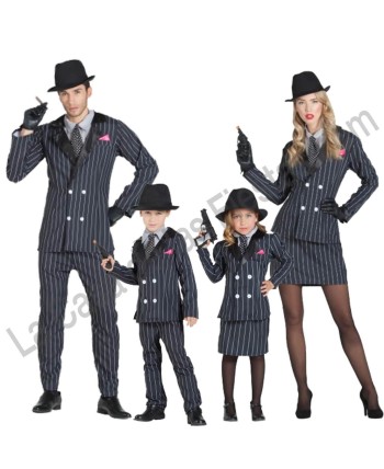 DISFRAZ GRUPO GANSTER PAÑUELO ROSA