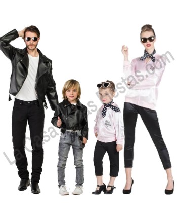 DISFRAZ GRUPO CHAQUETAS GREASE AÑOS 50