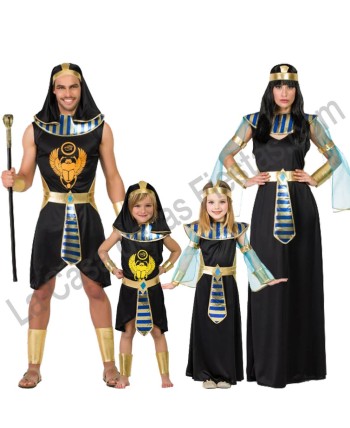 DISFRAZ GRUPO EGIPCIOS NEGROS