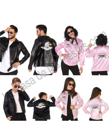 DISFRAZ GRUPO CHAQUETAS GREASE