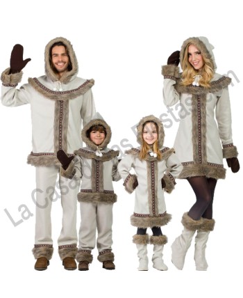 DISFRAZ GRUPO ESQUIMALES GRIS