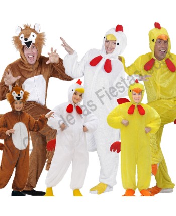 DISFRAZ GRUPO GALLINAS Y ZORROS