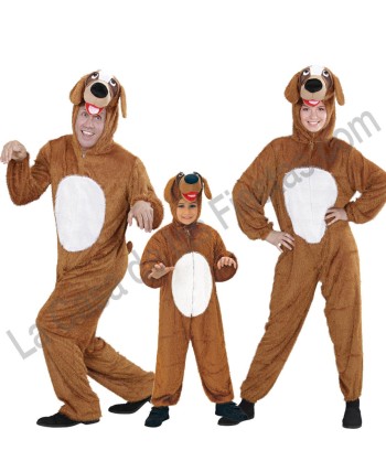 DISFRAZ GRUPO PERROS MARRONES