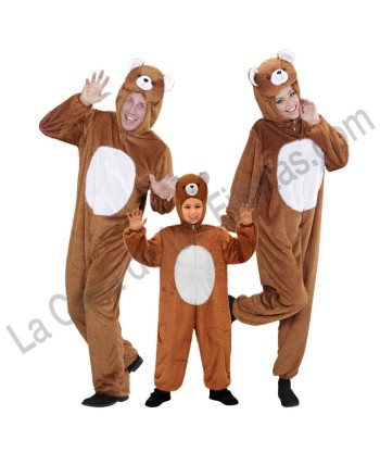 DISFRAZ GRUPO OSOS MARRONES