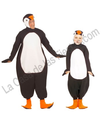 DISFRAZ GRUPO PINGÜINO PICO NARANJA