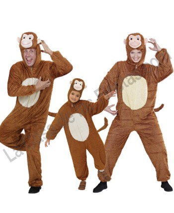 DISFRAZ GRUPO MONO MARRON