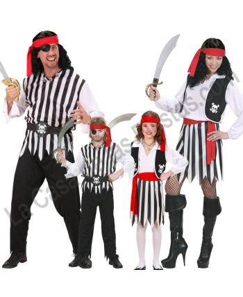 DISFRAZ GRUPO PIRATA CALAVERA