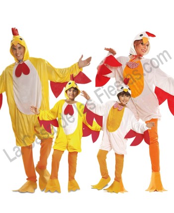 DISFRAZ GRUPO GALLINAS Y POLLITOS