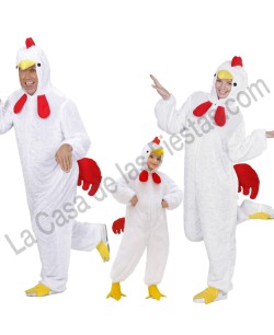 DISFRAZ GRUPO POLLO BLANCO