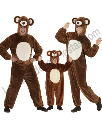 DISFRAZ GRUPO OSO MARRON PELUCHE