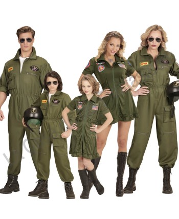 DISFRAZ GRUPO TOP GUN RETRO