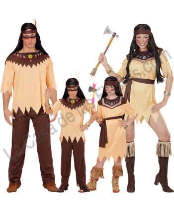 DISFRAZ GRUPO INDIOS COLLAR