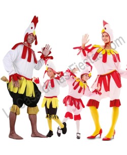 DISFRAZ GRUPO GALLOS Y GALLINAS