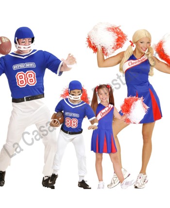 DISFRAZ GRUPO JUGADORES DE RUGBY AZUL