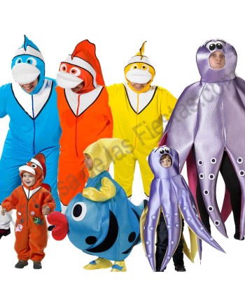 DISFRAZ GRUPO PULPOS Y PECES